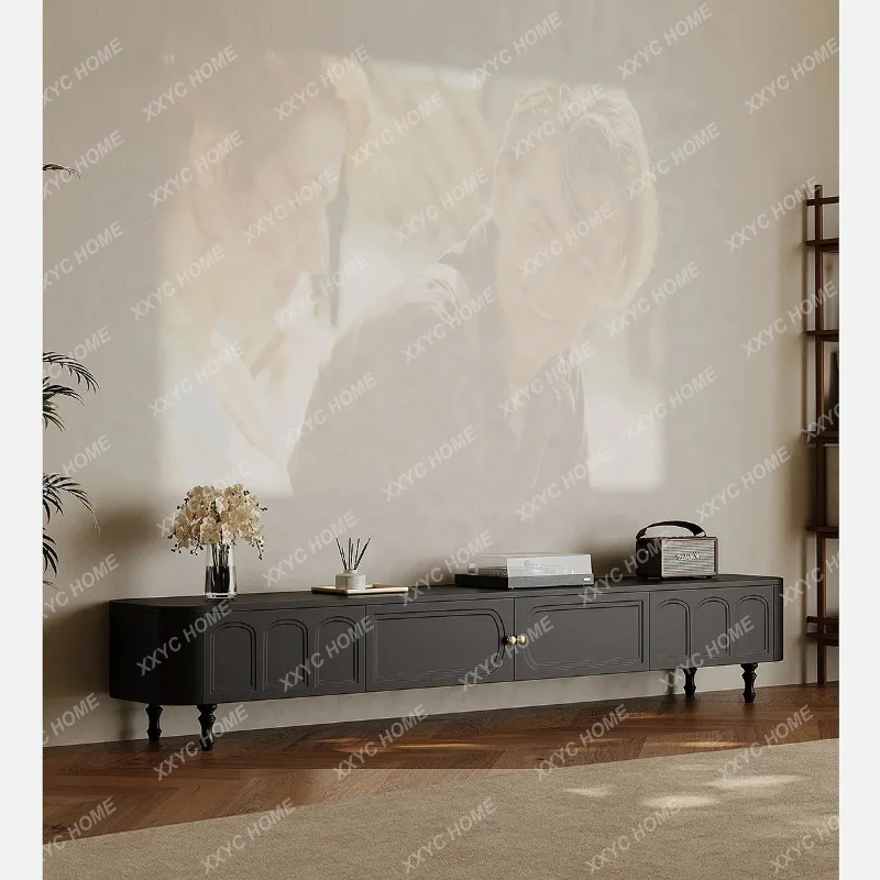 XX retro small apartment TV cabinet living room home  high-end locker