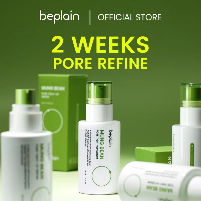 

Beplain Mung Bean Pore Tightening Serum - Minimizes Pores & Controls Oil with Cooling Peptide Complex 30ml