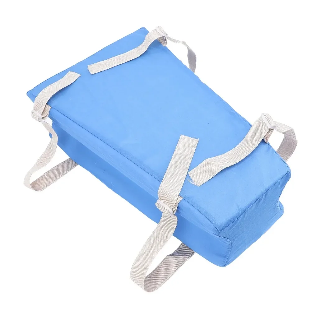 Removable Trapezoidal Hip Joint Support Pads Simple Multifunctional Trapezoidal Position Pads Portable Blue Grooved for Hospital