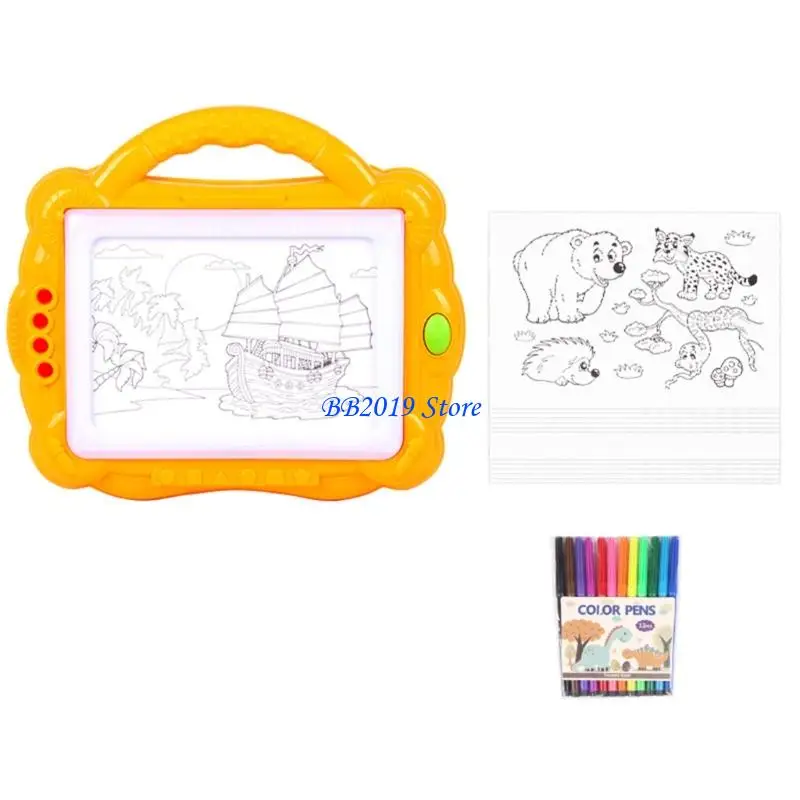 어린이를위한 Q0KB Light Up Drawing Board 추적 연습 안전 예술 교육 장난감
