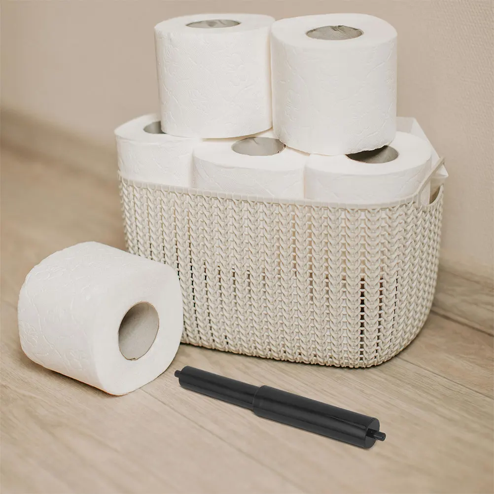 Plastic Toilet Paper Holder Replacement Roller Spring Loaded for Decorative Rod