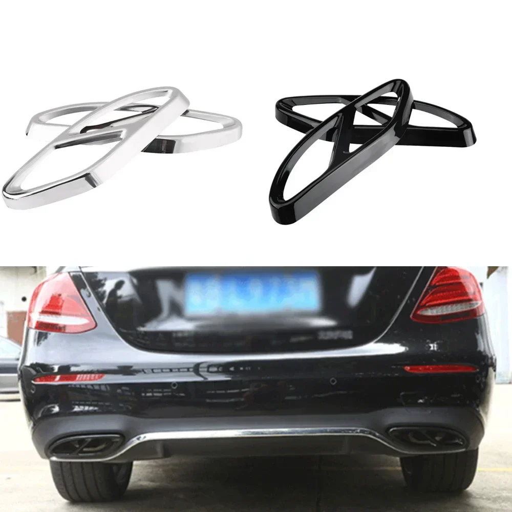 

For Mercedes Benz W204 W205 W212 W213 W176 X253 GLC GLA universal exhaust pipe case Car exhaust tip muffler pipe cover trim
