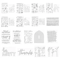 Christmas Hoodie Weather Clear Stamps Cutting Dies Scrapbooking for September 2022 New Paper Making Embossing Frames Card