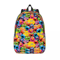 Elmo Cookies Monsters Cartoon for Teens Student School Bookbag Sesamee Daypack Middle High College Gift