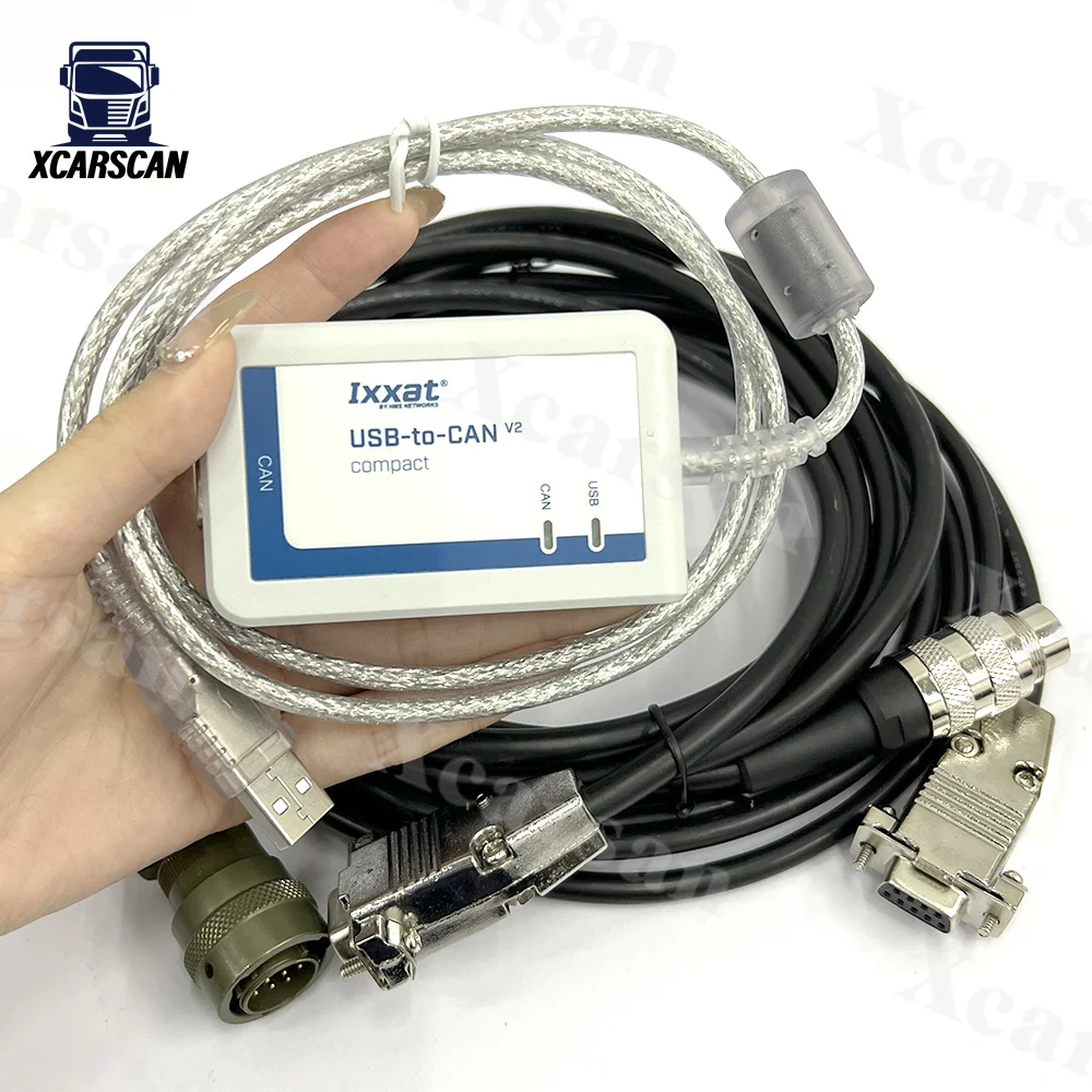 For MTU (USB-to-CAN) New version 2.74 Diagnostic software COMPACT IXXAT Truck Diagnostic tool Diesel engine scanner tool