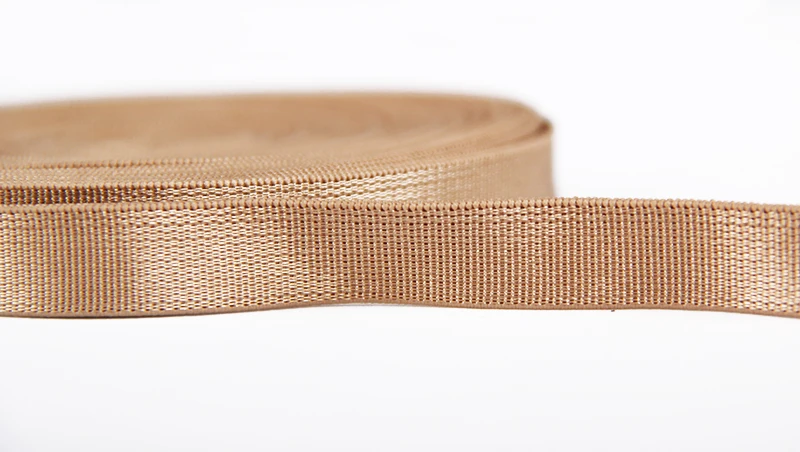 Skin Color Lycra Material Fitness Bra Elastic Band for Handsewing Underwear of Latin Dance, 11MM Width 10Meters/Lot