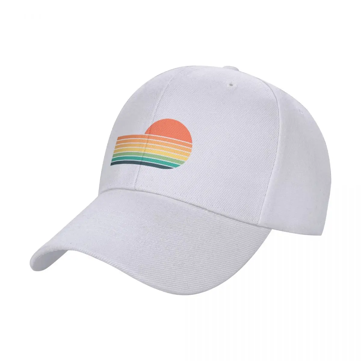 Mid-Century Sad Rainbow Baseball Cap funny hat Cosplay Men Caps Women's