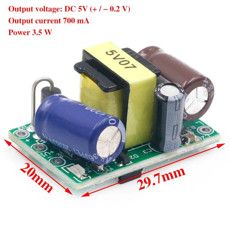 AC-DC 5V 700mA 3.5W Precision Buck Converter AC 220v to 5v DC step down Transformer power supply module 12V 400MA 3.3V 700MA