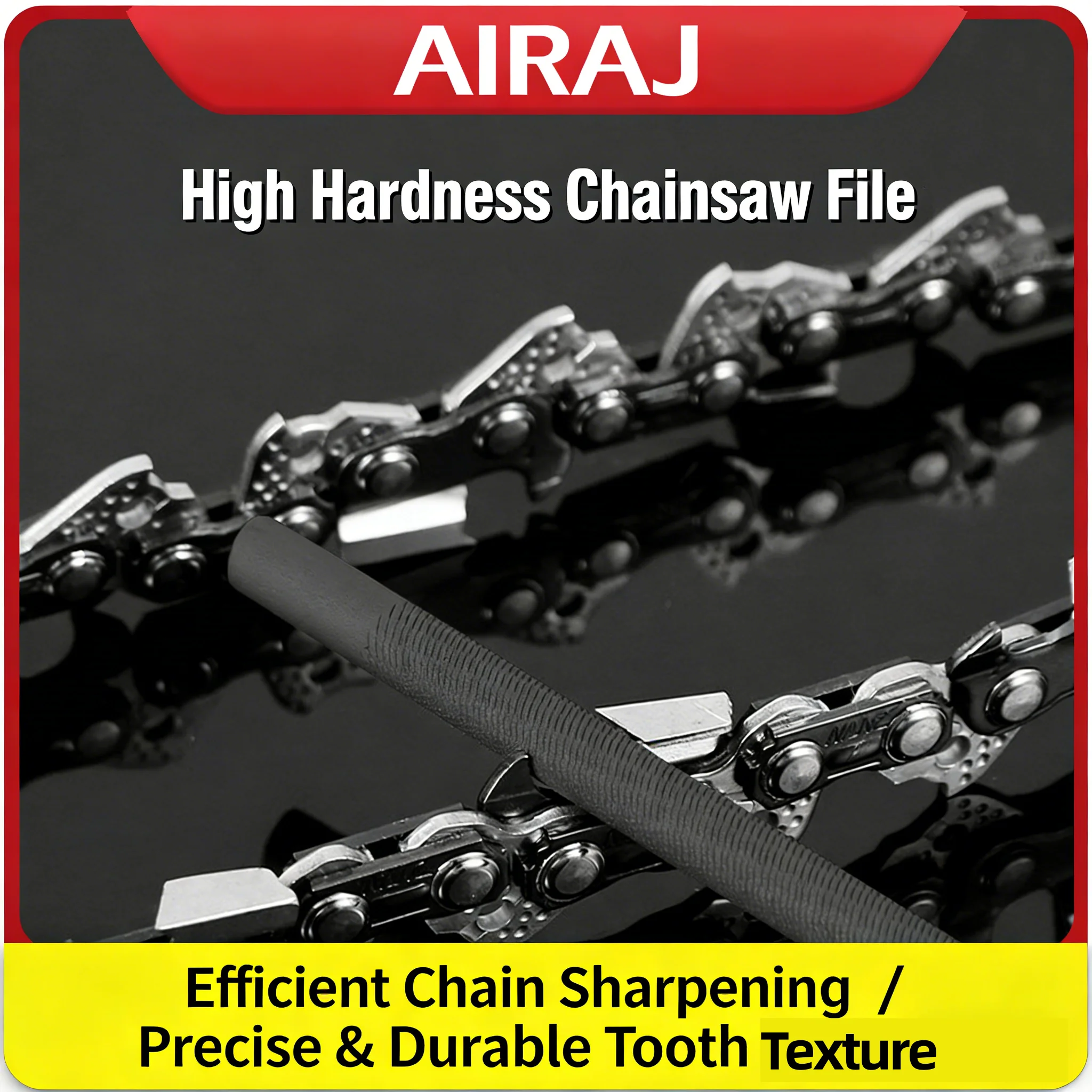 4/4.8/5.5mm Round Chainsaw File High Carbon Steel Saw Chain Sharpener Grinding File For Woodworking Chainsaw Remove Burrs Tool