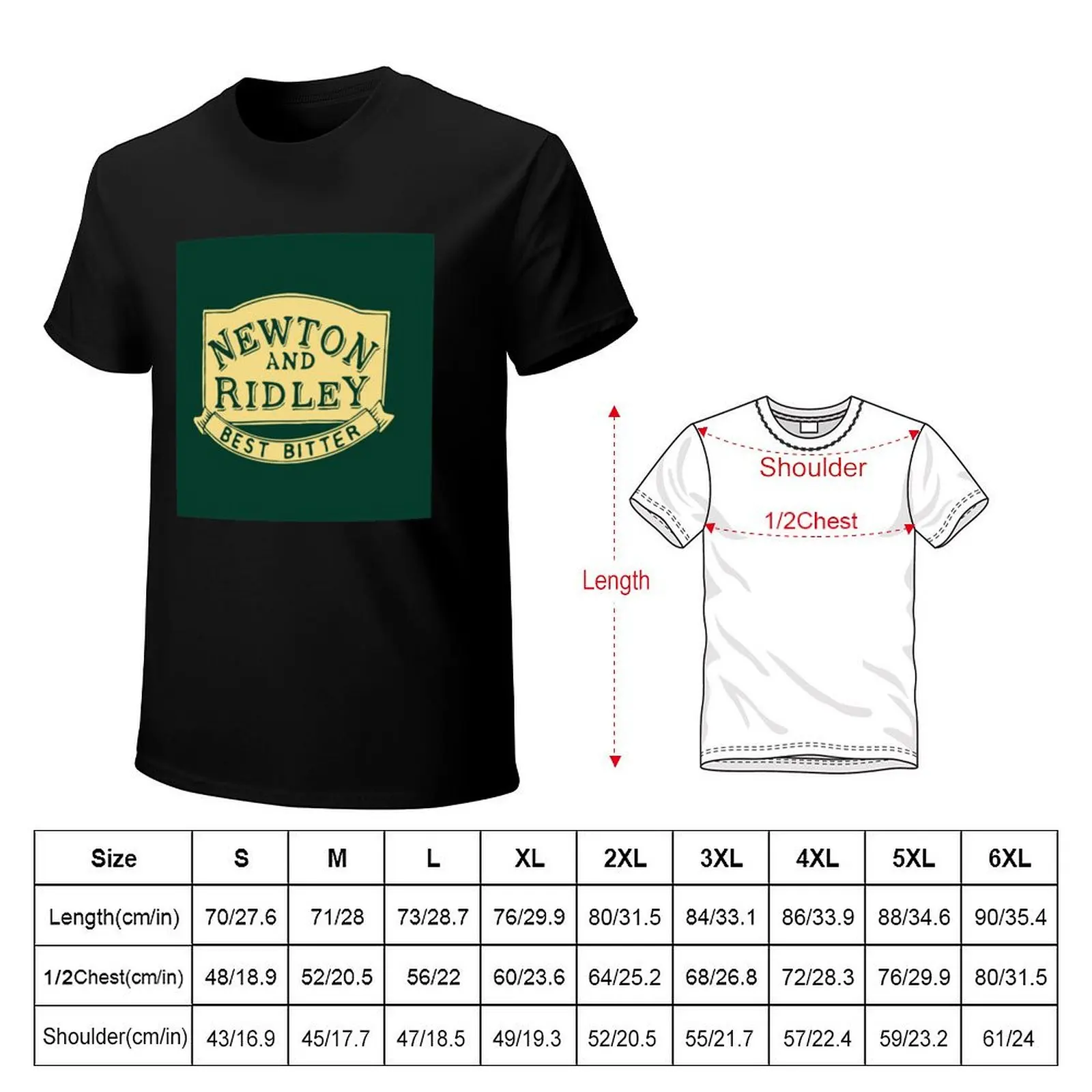 newton and ridley T-Shirt Fashion Pattern Printed Tee Shirt