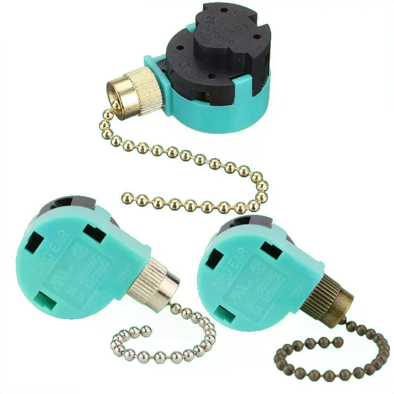 Ceiling Fan Switch 3 Speed 4 Wire ZE-268S6 Fan Pull Chain Speed Control Switch