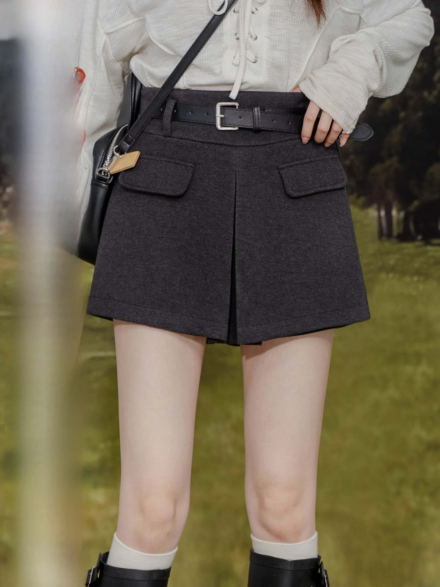 

Женские брюки с высокой талией и широкими штанинами, простые, свободные, повседневные, для весеннего сезона