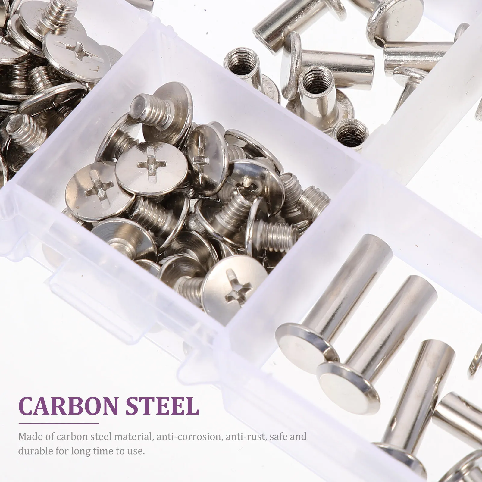 

220Pcs Sturdy Durable for Bookbinding Repair DIY Craft Projects Binding Screw Post DIY Scrapbook Screws