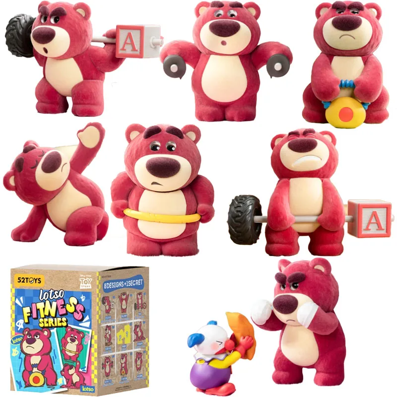 

Original Lots Fitness Solution Series Blind Box Figure Anime Toys Kawaii Toy Story Lots Bear Blind Box Toy Kid Birthday Gifts