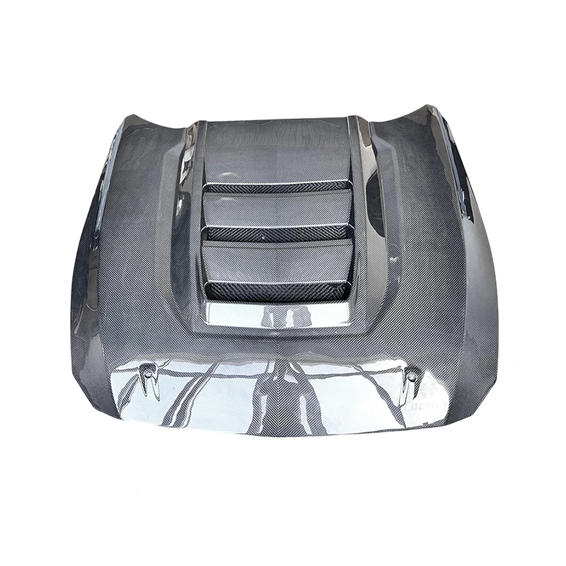 For Ford Mustang Dark Horse 2024+ Dry Carbon Fiber SC Style Body Kits Front Bumper Hood Side Skirts Rear Diffuser Exhaust Tips