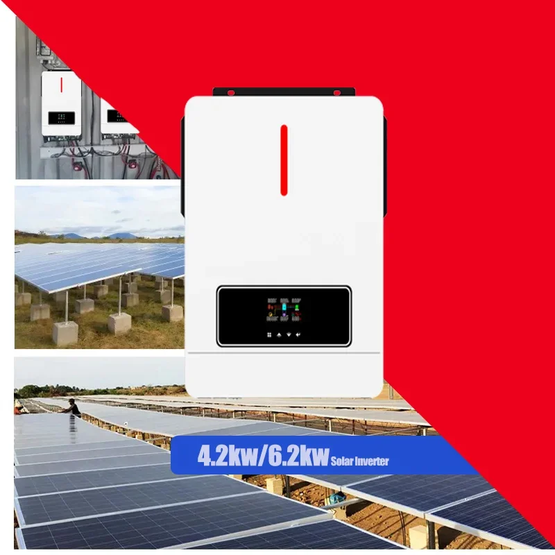 Hot Sale Solar Hybrid Inverter 3.6kw 4.2kw 6.2kw split phase 220V Off-grid sine wave solar inverter with phone app For House