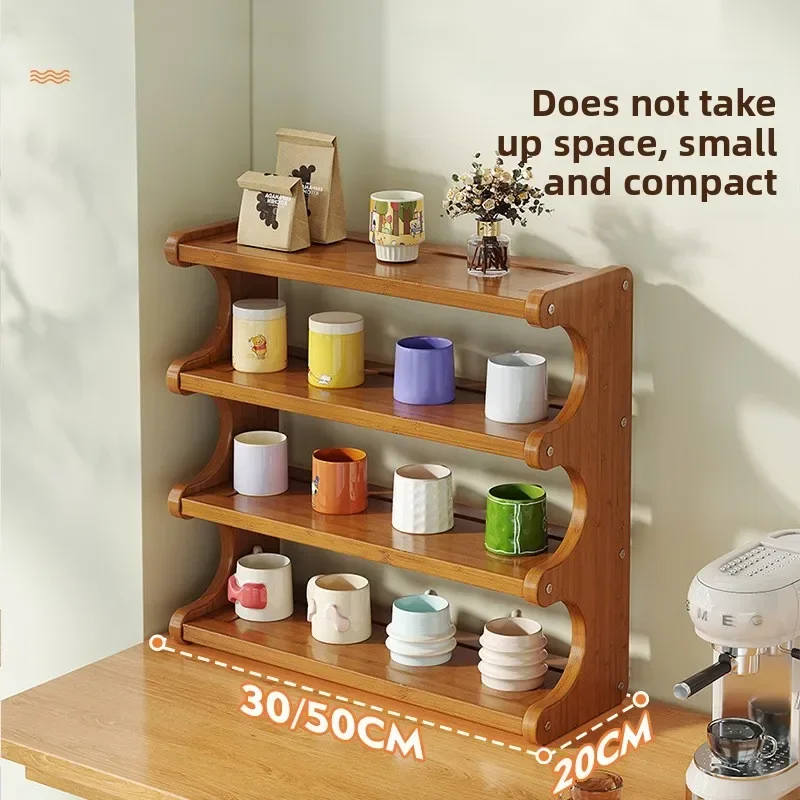 Factory Minimalist Nanzhu Desktop Ornament Rack, Water Cup, Teacup Storage Rack, Countertop Finishing Rack
