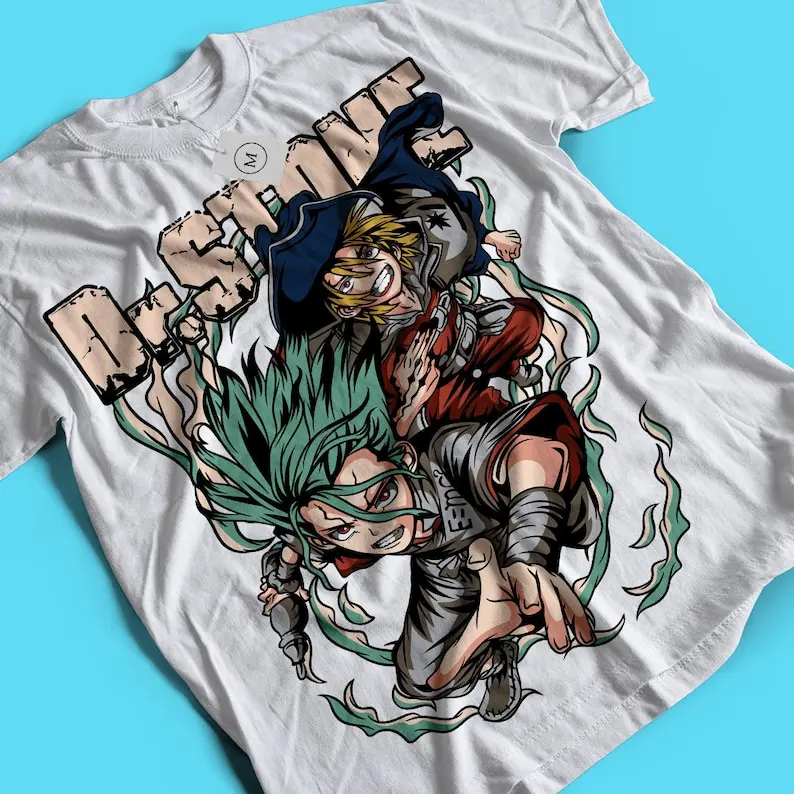 Anime Vintage Unisex Tee - Manga Shirt for Anime Lovers