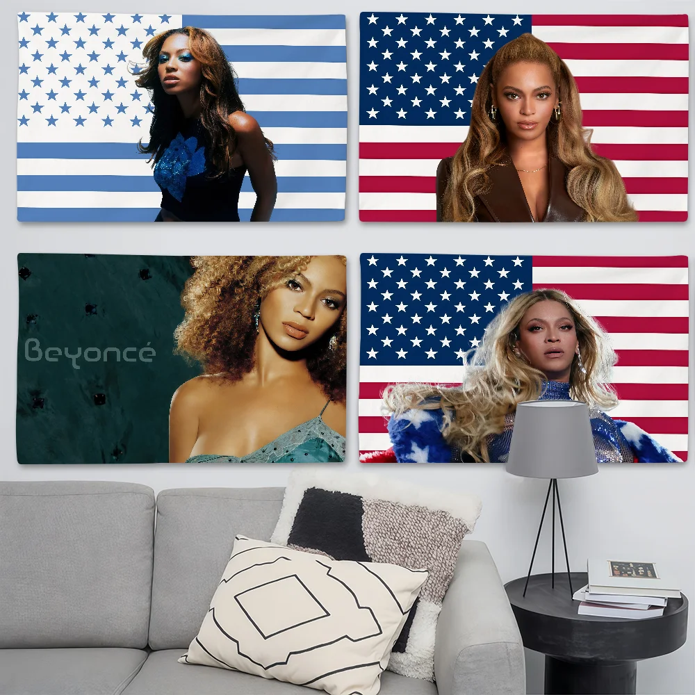Sängerin B-Beyonce Flagge, geeignet für Geburtstagsfeiern, Wohnzimmer, Schlafzimmer und Outdoor-Camping-Dekorationen