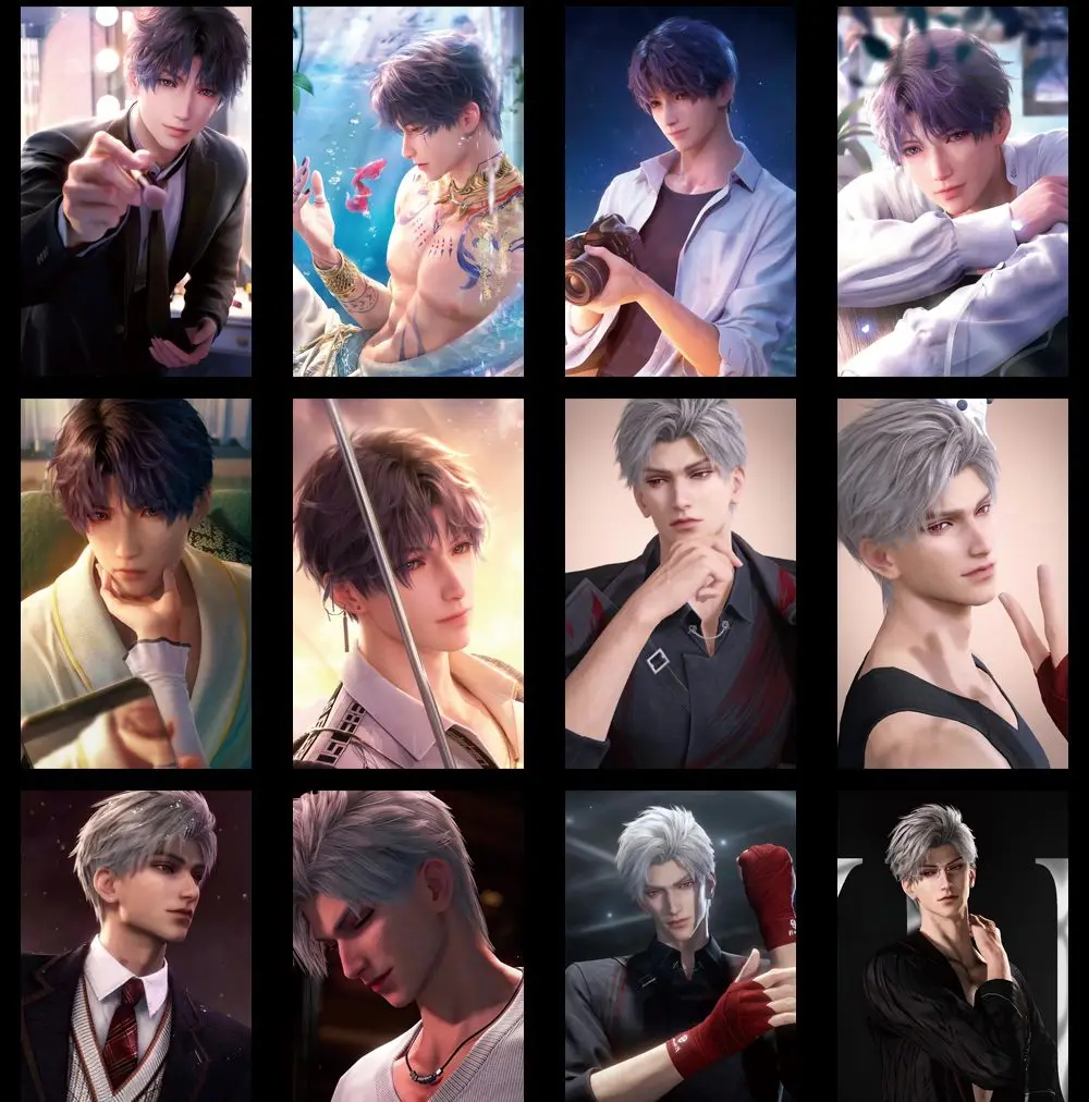 100 шт., аниме «Любовь и глубокое пространство», Силус Рафейэль, лазерная ломо-карта, фотокарточка HD, маленький альбом, фотокарточки для фанатов, коллекция открыток