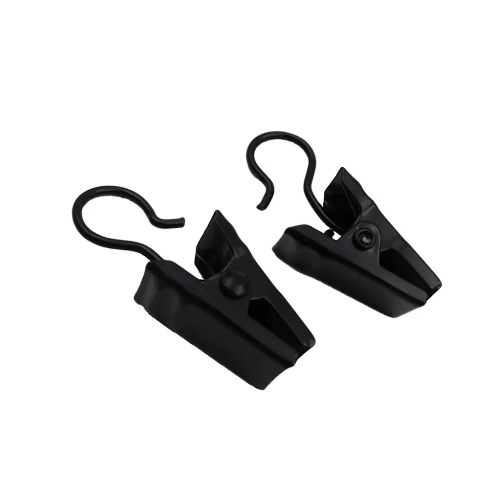 

100Pcs Curtain Clips Metal Rings Hooks Drapery Holder Iron Solid Rim Non Slip Convenient Use Curtain Clips Drapery Hook