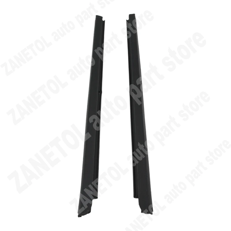 【55395268AD+55395269AD】2pcs L&R Front Side Window Wiper Rubber Rain/Snow Scraper Waterproof Sealing for JEEP WRANGLER 2007~2018
