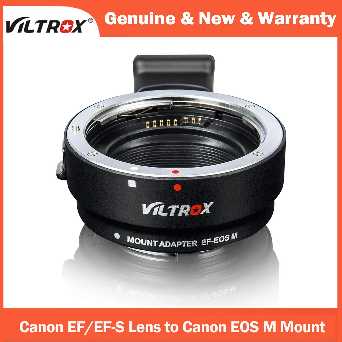 【KR&RU】Viltrox EF-EOSM Electronic Auto Focus Lens adapter for Canon EOS EF/EF-S lens to EOS M EF-M M5 M6 M10 M50 M100 Camera view 2