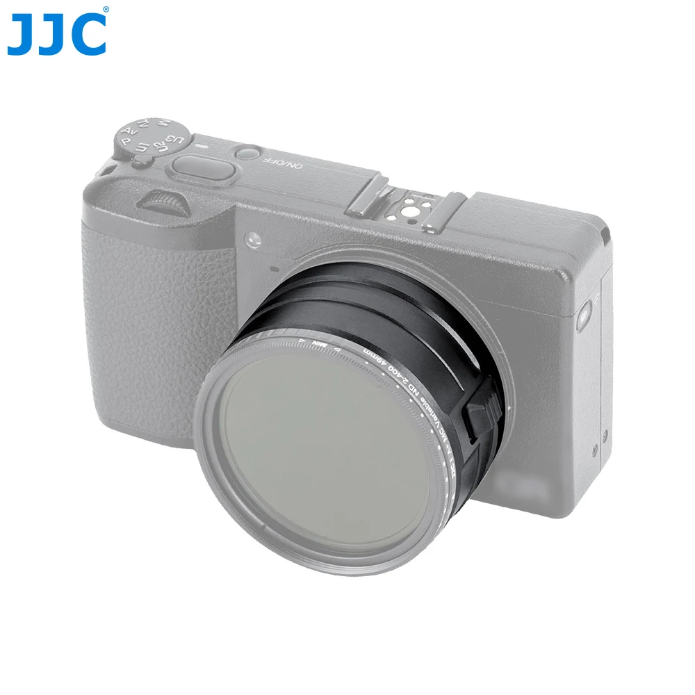 JJC Upgraded Lens Adapter For Ricoh GR IIIx HDF GR3x HDF Camera Secure Lock Button Replaces Ricoh GA-2 Lens Adapter