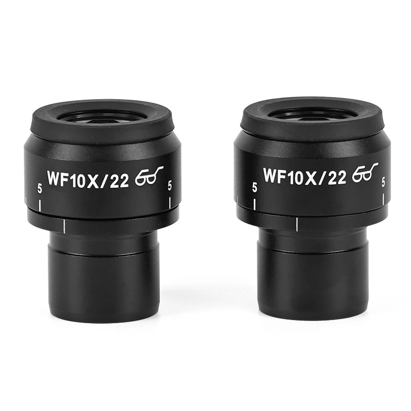 

Albenth 2 Pcs WF10X/22 Microscope Eyepiece Wide Field Eyepiece Optical Len for 0.8-5x Microscope Head