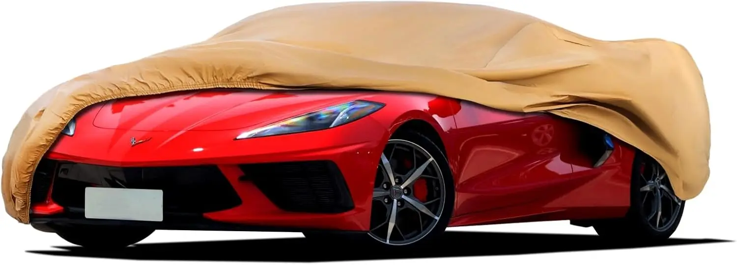 

Heavy Duty Custom Fit Outdoor Car Cover, Windproof Waterproof All Weather Protection for Vehicles