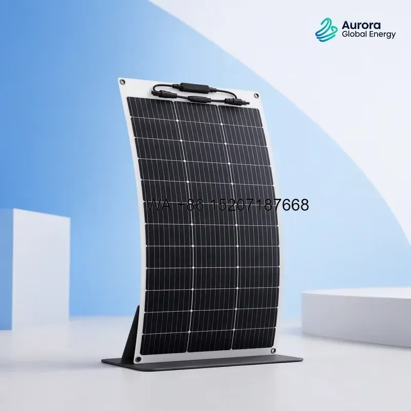 Wmwmnu 200W Flexible Solar Panel Lightweight Bendable PV Module for RV Marine Boat and Off Grid Solar Applications
