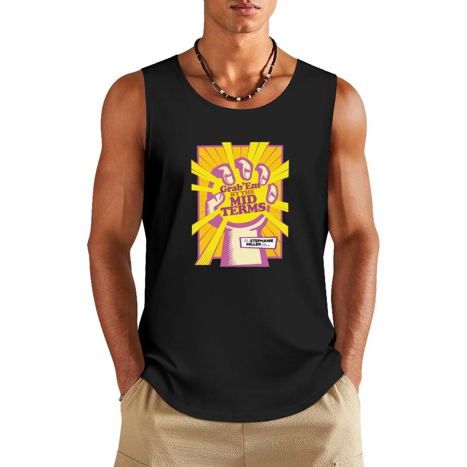 

Grab 'Em By The Midterms - Listener Robert Tank Top man vest gym training accessories Men's sports t-shirt anime top