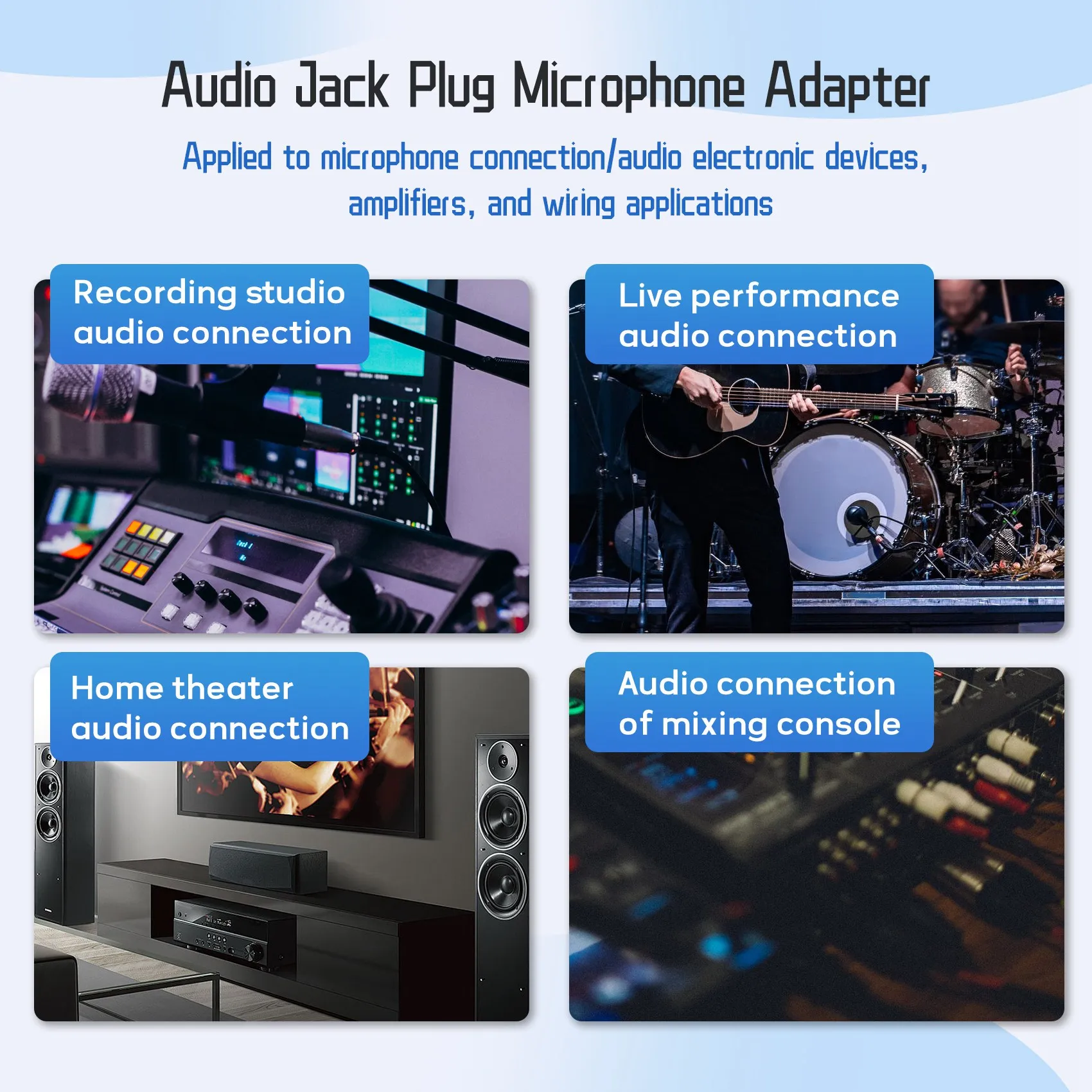 AA60 3 Pin XLR Male to RCA Female Audio Jack Plug Microphone for Barrel Adapter Converter Connector for Studio Live Performance
