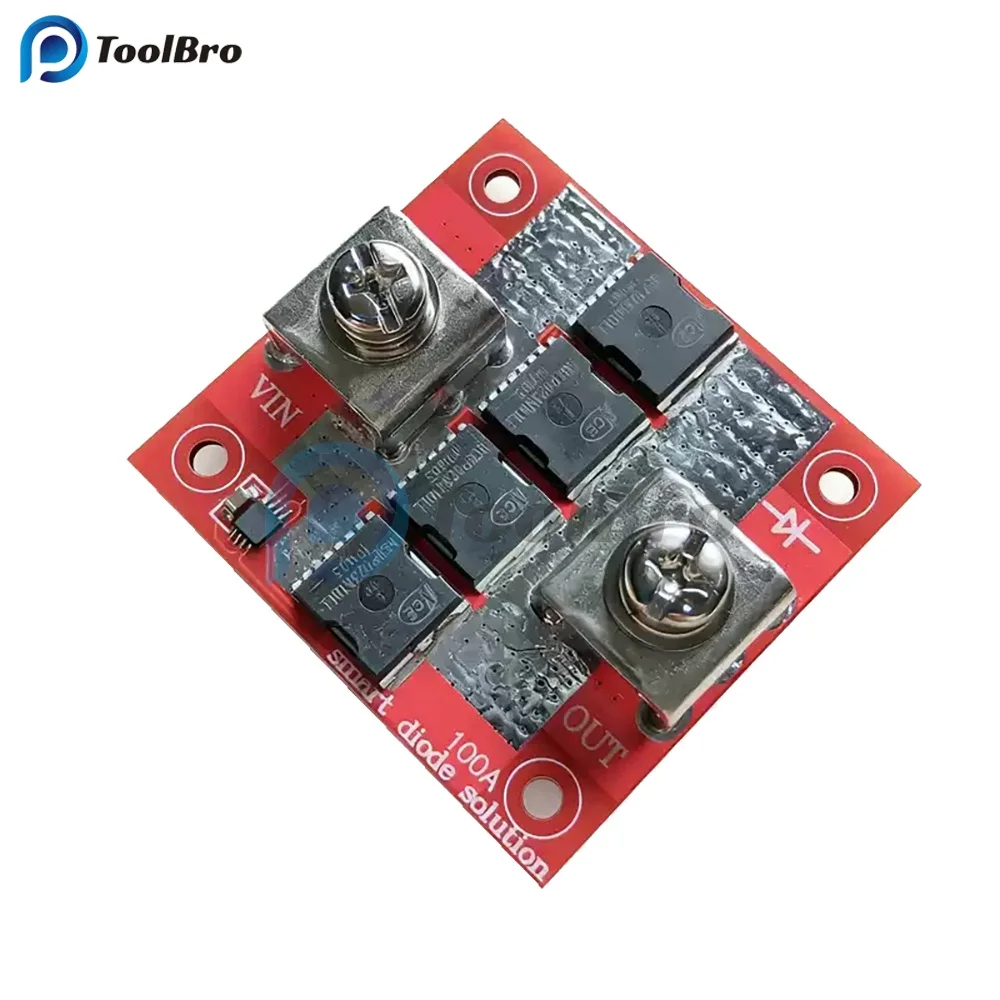 100A Ideal Diode Module Ultra Low Drop-out High Current No Ground No Input Voltage Limit Anti Backflow Charging Board for Solar