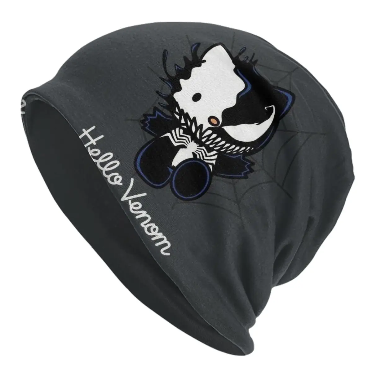 Custom Hello Kitty - Venom Skullies Beanies Caps Men Women Unisex Trend Winter Warm Knit Hat Adult Bonnet Hats