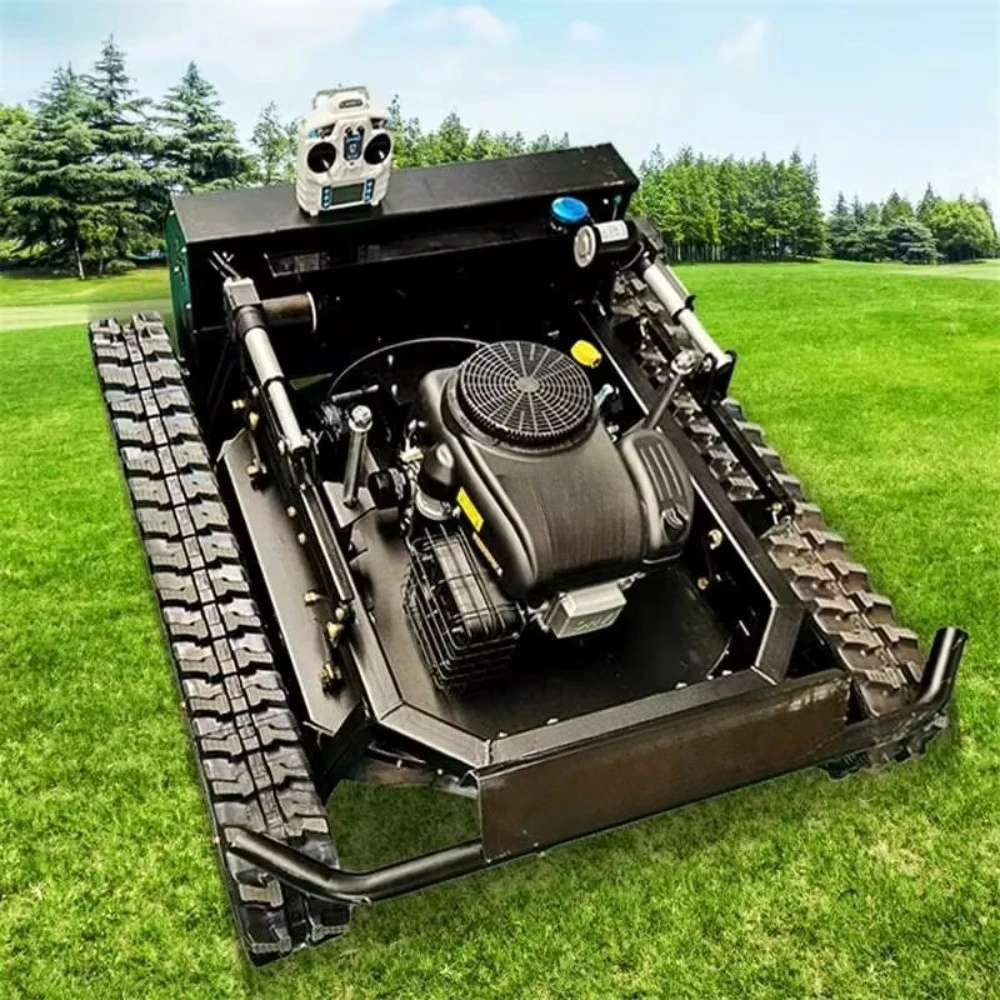 Wholesale Price All Terrain Self Propelled Lawn Mower Rubber Agricultural Remote Control Robot Automatic Lawn Mower for Sale