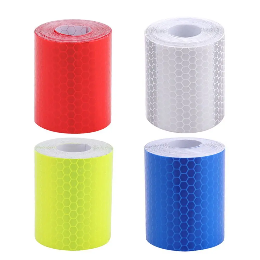 Auto Motorcycle Sticker Bicycle Car Decoration Stickers Strip Roll Reflector Protective Tape Reflective Sticker Safety Warning