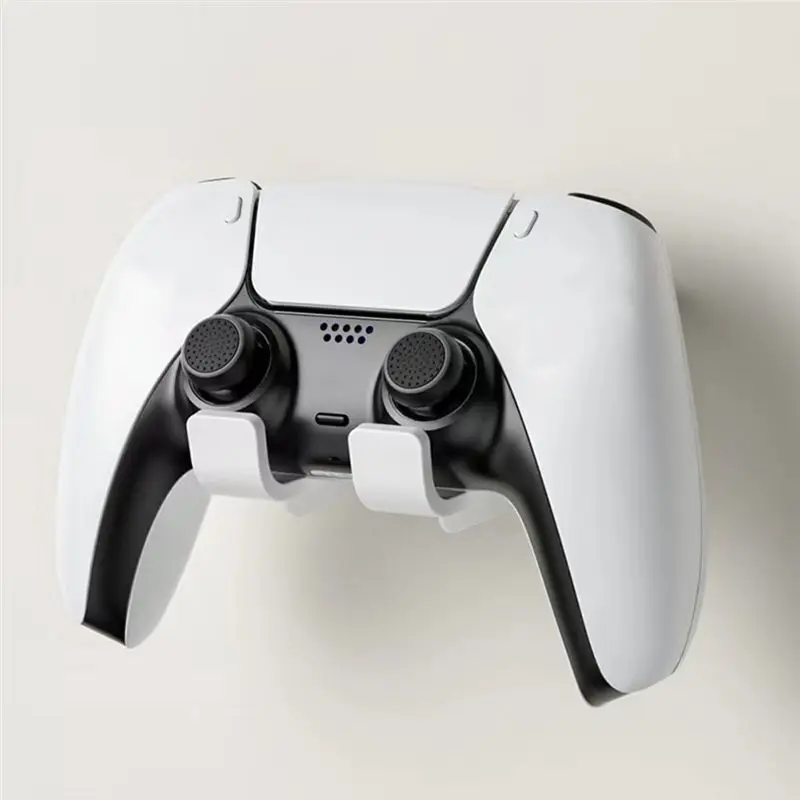 B31B 3Pcs for PS4/PS5 Game Controller Hanging Stand Gamepads Wall Mount Holder Headset Bracket for Switch White