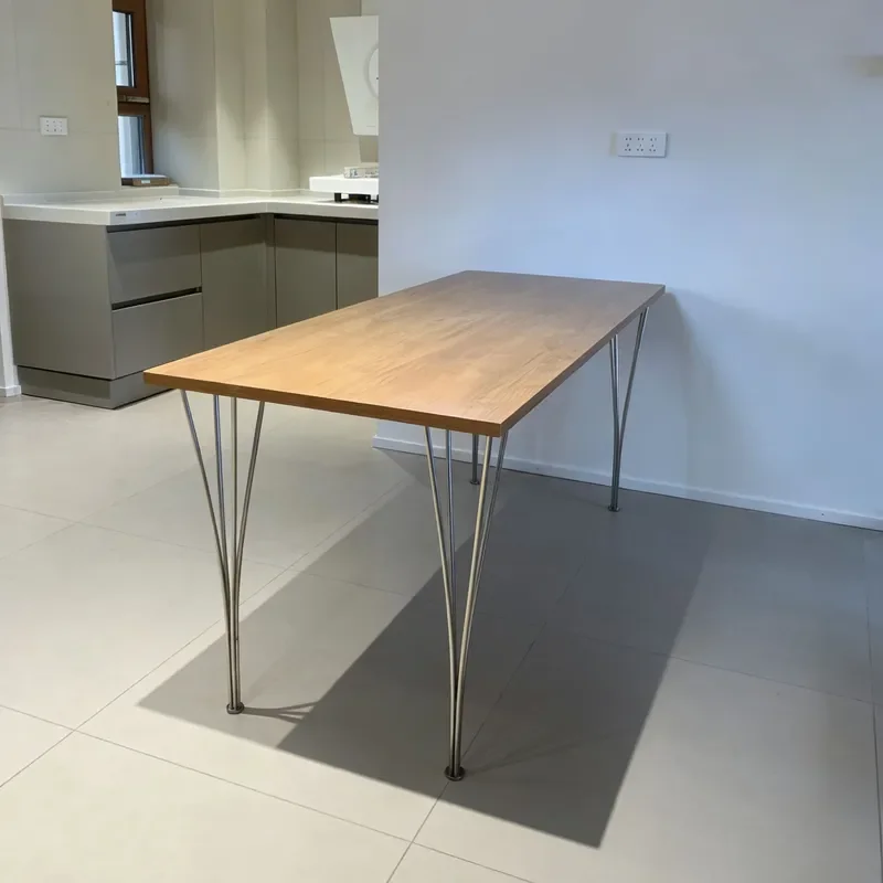 Modern Stainless Steel Table Legs Tripod Base for Dining Desk Solid Wood Support Bracket Italian Minimalist Furniture
