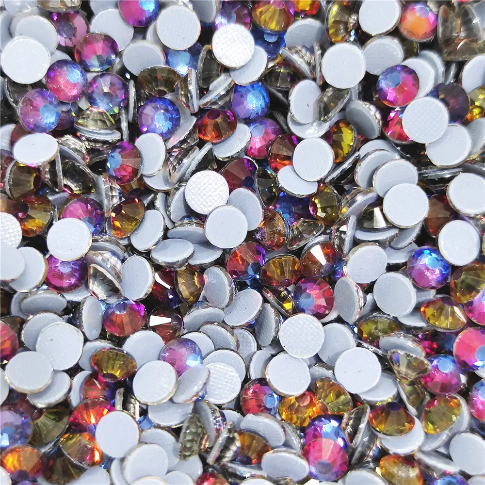 SS6-SS30 40Colors Crystal AB Better Hot Fix Rhinestones,Glass Strass Hotfix Iron On Rhinestones Sewing & Fabric Decorations