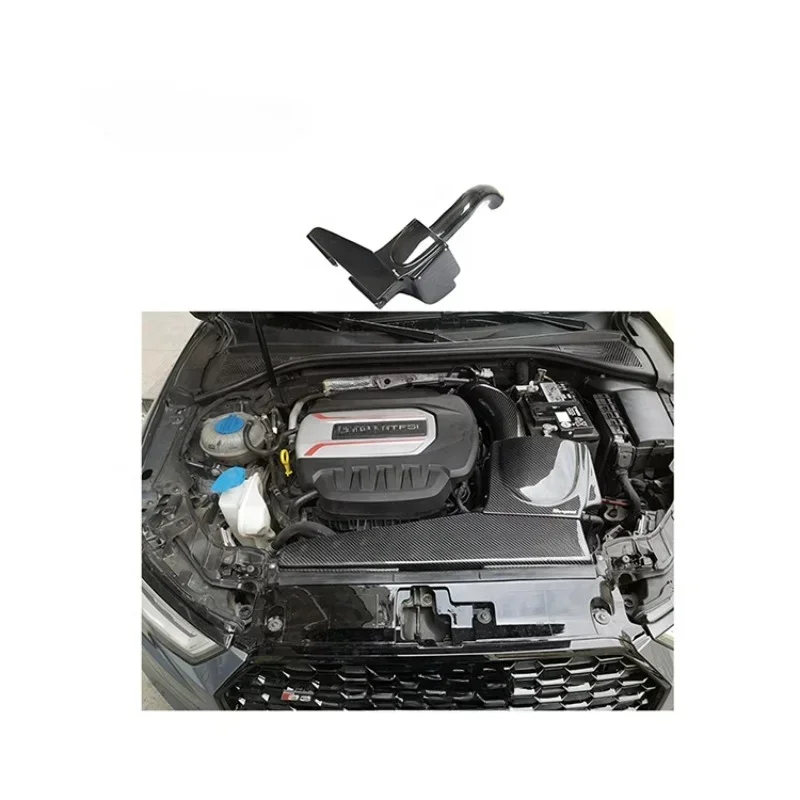 Real Car Data Development 100% Dry Carbon Fiber Cold Air Intake System for A3,S3 1.8,2.0T