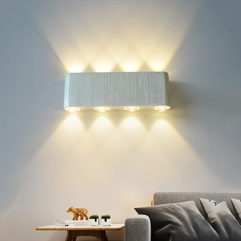 Aluminum Decorate Wall Sconce bedroom LED Wall Light Aluminum indoor wall lamp 2W 4W 6W 8W with colors