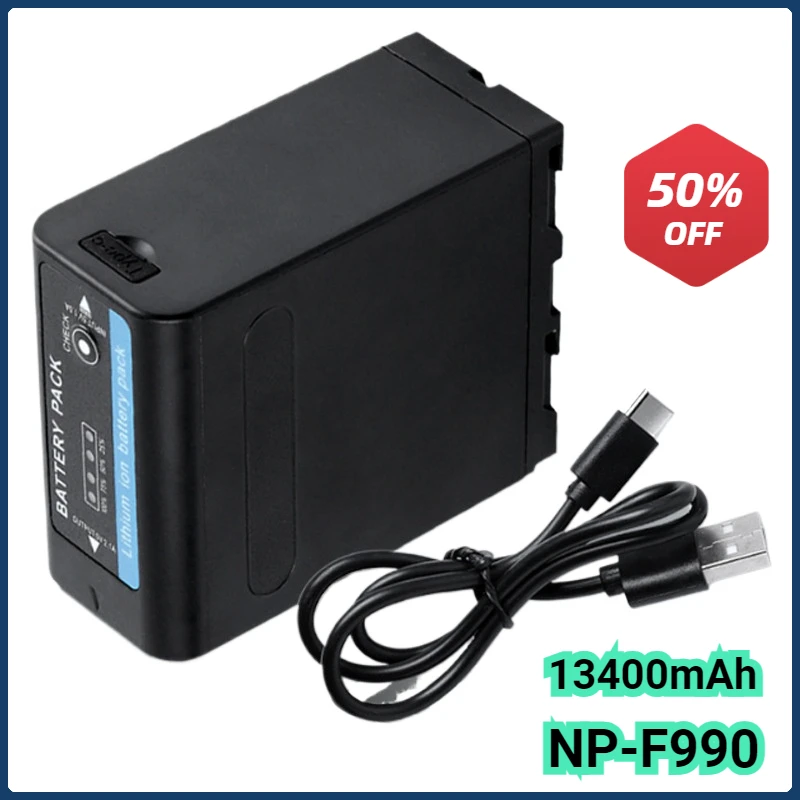 13400mAh Rechargeable Li-ion Battery for Sony Cameras