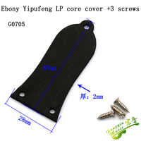 HUATOOL-Electric Guitar Truss Rod Cover, Iron Core, Bell-Shaped, 2 Hole, 3 Hole, LP SG, Matching Screw, 1 Piece