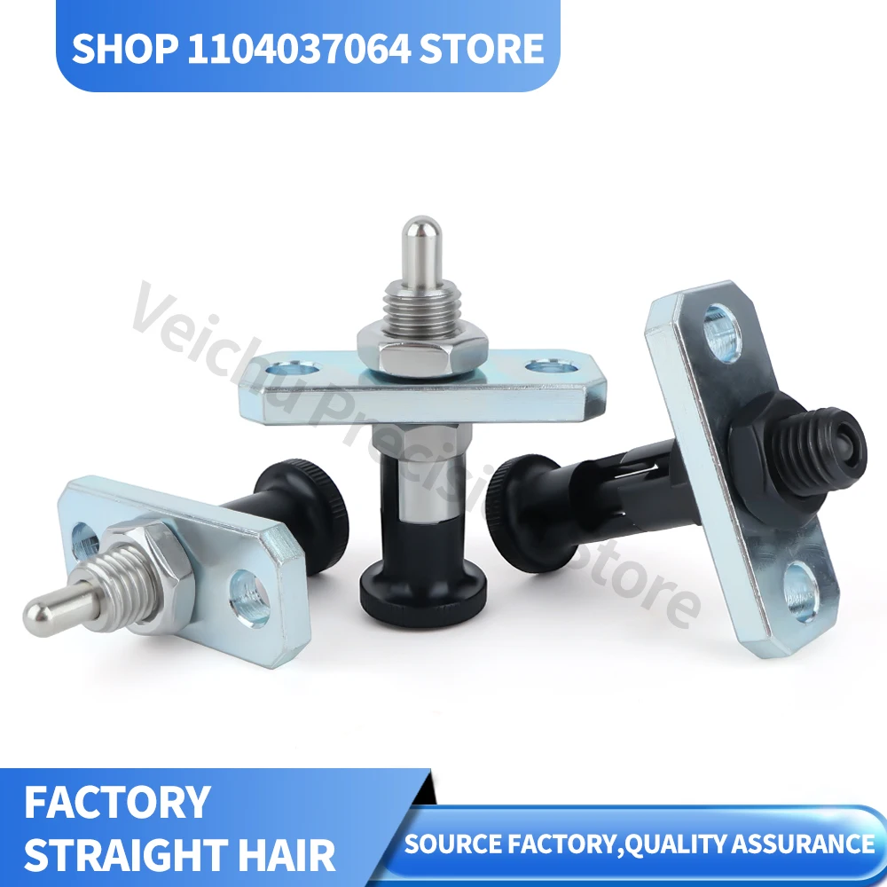 VCN242, Flanged Knob Plunger, Reset/Self-locking Indexing Plunger, Spring Telescopic Plunger Pin, Locating Pin