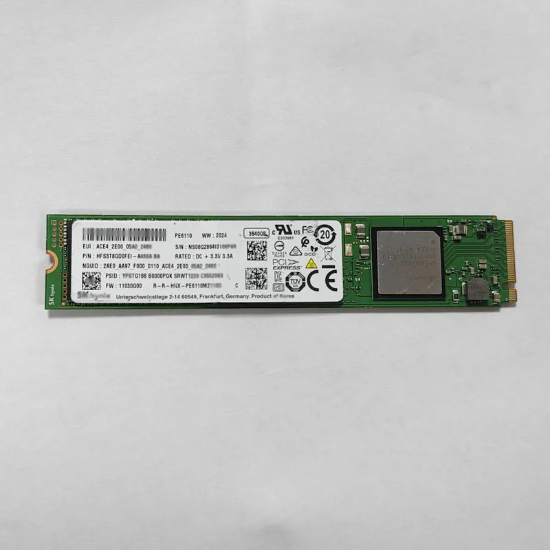 

Power on once PE6110 3.84T M.2 22110 NVME Enterprise Solid State Drive