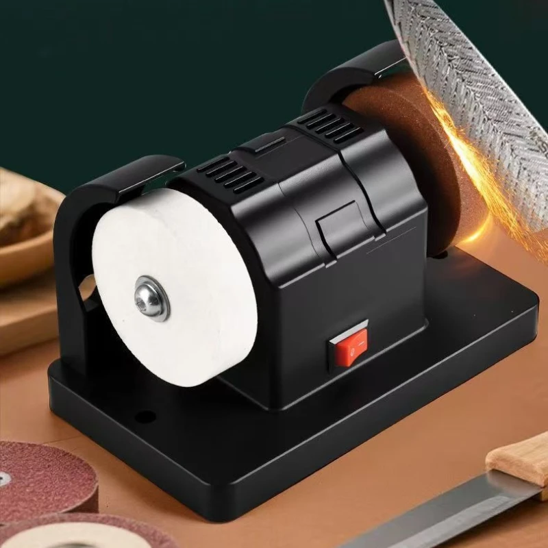 

Электрический мини-шлифовальный станок 100 Вт, настольный гравер с бесступенчатой регулировкой скорости для заточки ножей и полировки металла