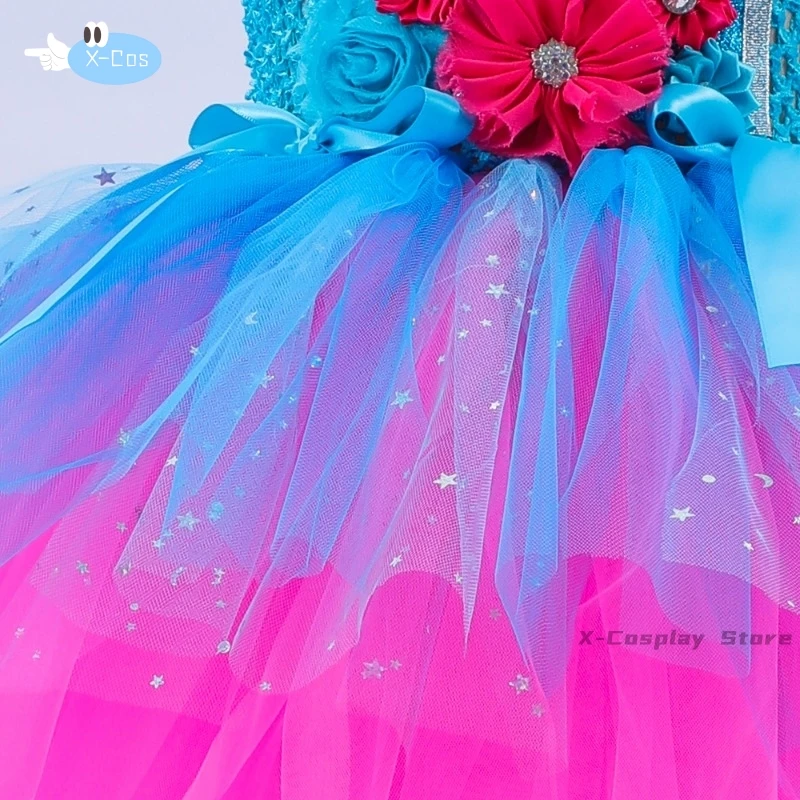 소녀용 투투 원피스 공주 양귀비 생일 의상, 매직 엘프 할로윈 드레스, 소녀 요정 꽃 의상