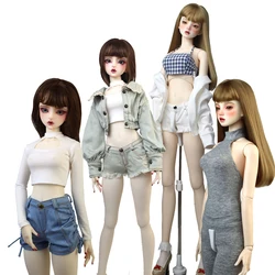 Clothes for doll Denim shorts jacket fits 58-60cm 1/3 1/4 BJD DD SD DDL Spherical joint doll gift for girls