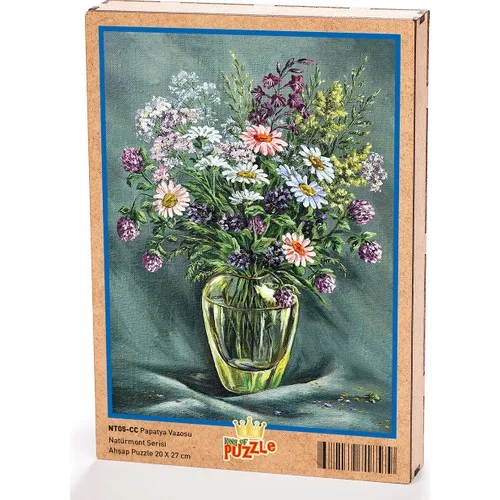 King Of Puzzle Daisy Vase Wooden Jigsaw Puzzle 204 Pieces (NT05-CC)